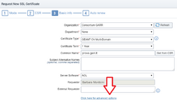 Aprire le impostazioni avanzate