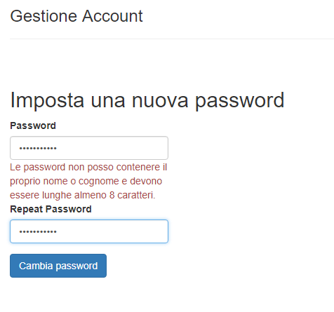 Flup user password error
